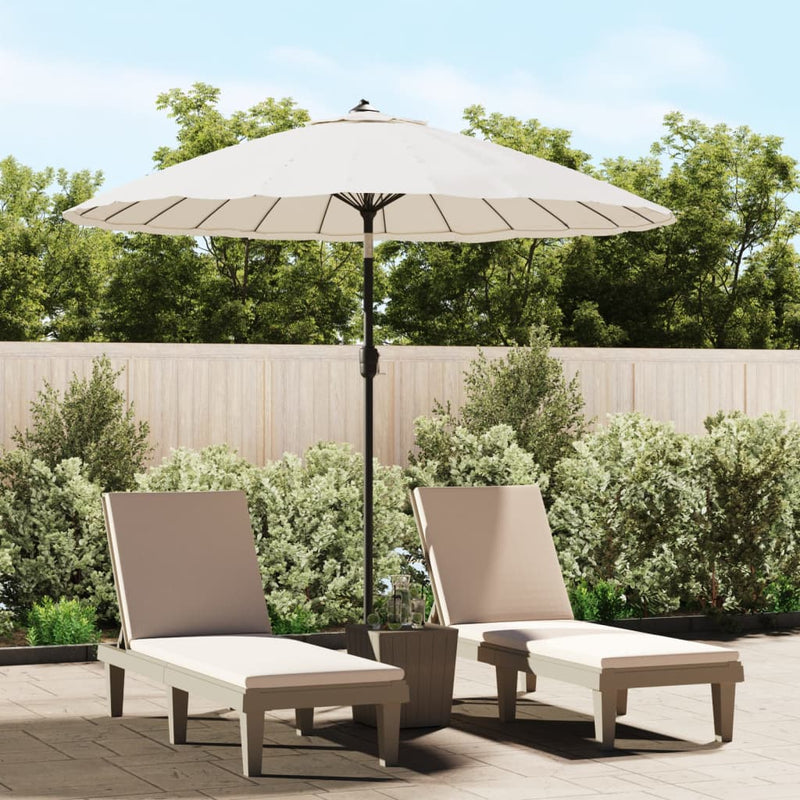 Afbeelding laden in galerijviewer, VidaXL Parasol met aluminium paal 270 cm zandwit
