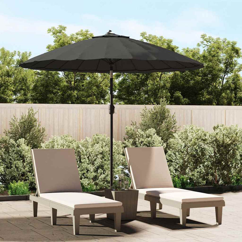 Afbeelding laden in galerijviewer, Vidaxl parasol met aluminium paal 270 cm antraciet
