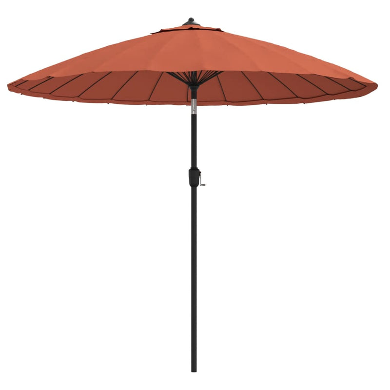 Afbeelding laden in galerijviewer, Vidaxl parasol met aluminium paal 270 cm terracottakleurig
