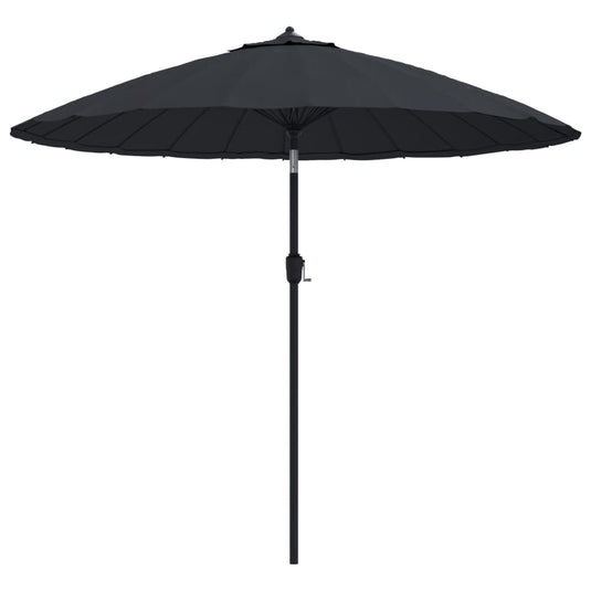 Vidaxl parasol met aluminium paal 270 cm zwart