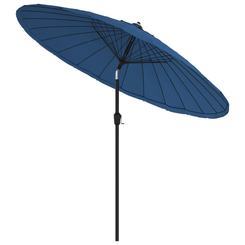 Afbeelding laden in galerijviewer, Vidaxl parasol met aluminium paal 270 cm azuurblauw
