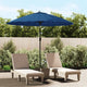 Vidaxl parasol met aluminium paal 270 cm azuurblauw