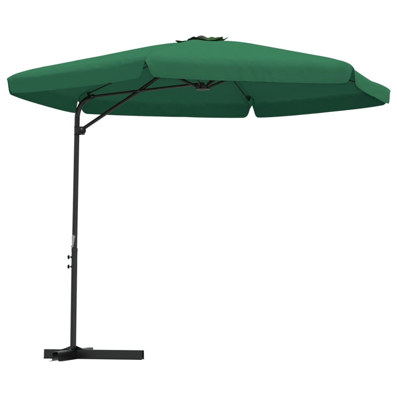 Afbeelding laden in galerijviewer, Vidaxl parasol met stalen paal 300 cm groen
