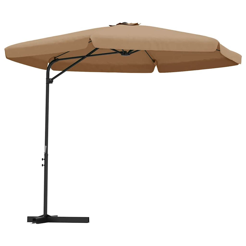 Afbeelding laden in galerijviewer, Vidaxl parasol met stalen paal 300 cm taupe
