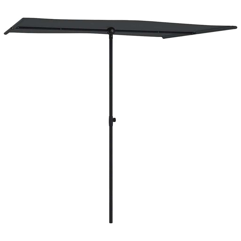 Afbeelding laden in galerijviewer, Vidaxl parasol met aluminium paal 2x1,5 m zwart
