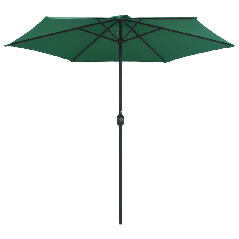 Afbeelding laden in galerijviewer, Vidaxl parasol met aluminium paal 270x246 cm groen
