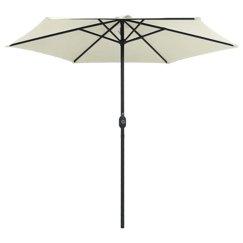 Afbeelding laden in galerijviewer, Vidaxl parasol met aluminium paal 270x246 cm zandwit
