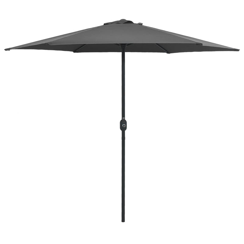 Afbeelding laden in galerijviewer, Vidaxl parasol met aluminium paal 270x246 cm antracietkleurig
