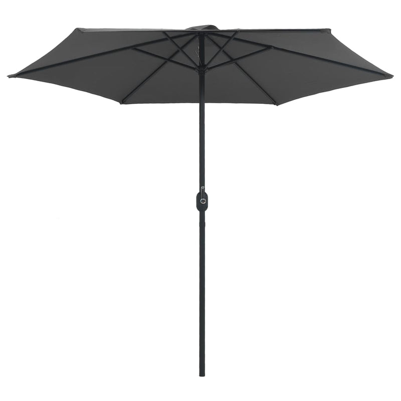 Afbeelding laden in galerijviewer, Vidaxl parasol met aluminium paal 270x246 cm antracietkleurig
