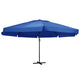 Vidaxl parasol met aluminium paal 500 cm azuurblauw