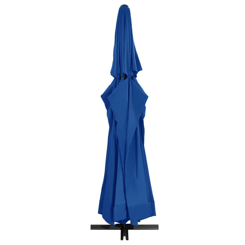 Afbeelding laden in galerijviewer, Vidaxl parasol met aluminium paal 500 cm azuurblauw
