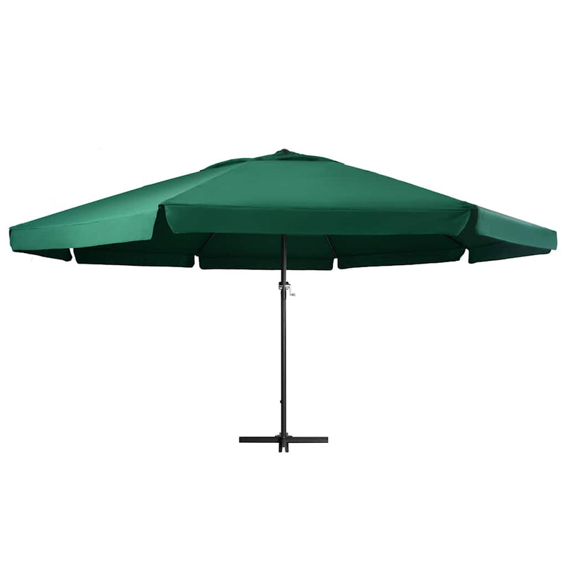 Afbeelding laden in galerijviewer, Vidaxl parasol met aluminium paal 600 cm groen
