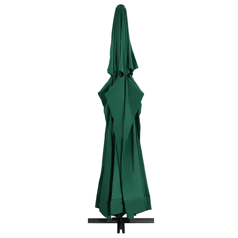 Afbeelding laden in galerijviewer, Vidaxl parasol met aluminium paal 600 cm groen
