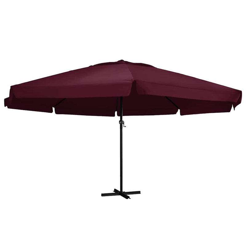 Afbeelding laden in galerijviewer, Vidaxl parasol met aluminium paal 600 cm bordeauxrood
