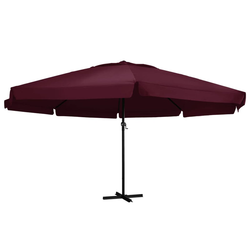 Afbeelding laden in galerijviewer, VidaXL Parasol met aluminium paal 600 cm bordeauxrood

