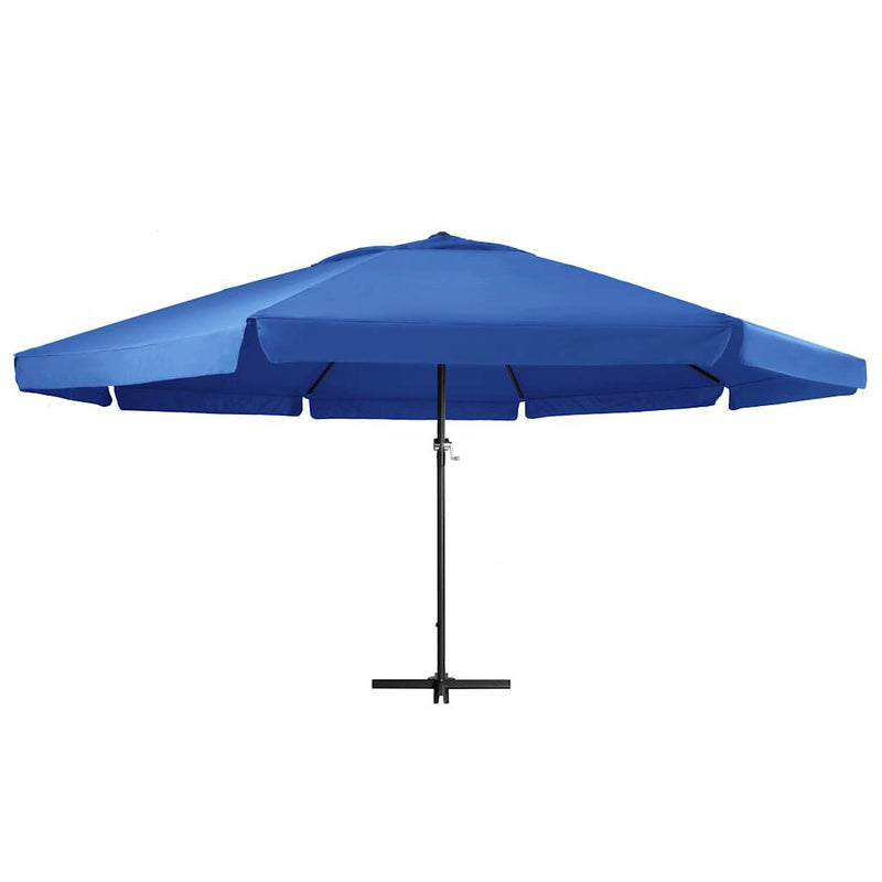 Afbeelding laden in galerijviewer, Vidaxl parasol met aluminium paal 500 cm azuurblauw

