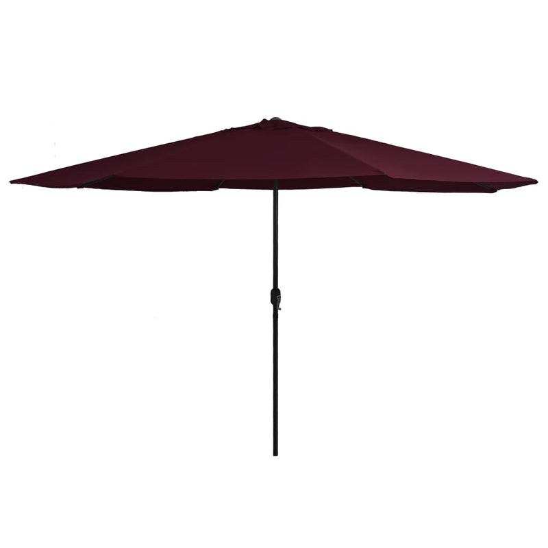 Afbeelding laden in galerijviewer, Vidaxl parasol met metalen paal 390 cm bordeauxrood
