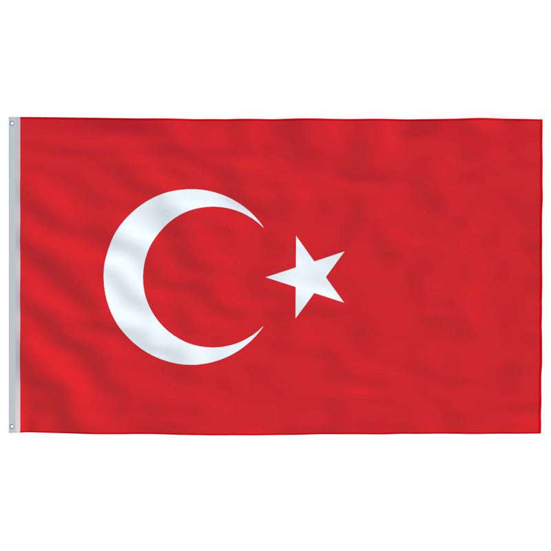 Afbeelding laden in galerijviewer, Vidaxl vlag turkije 90x150 cm
