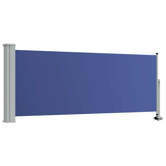 Vidaxl tuinscherm uittrekbaar 100x300 cm blauw