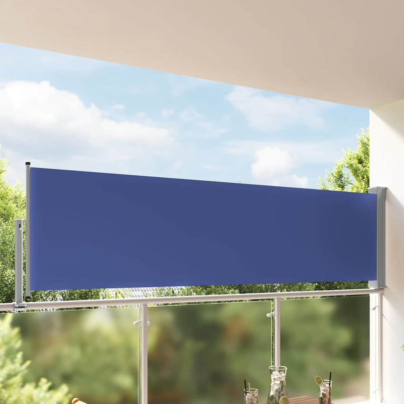 Afbeelding laden in galerijviewer, Vidaxl tuinscherm uittrekbaar 100x300 cm blauw
