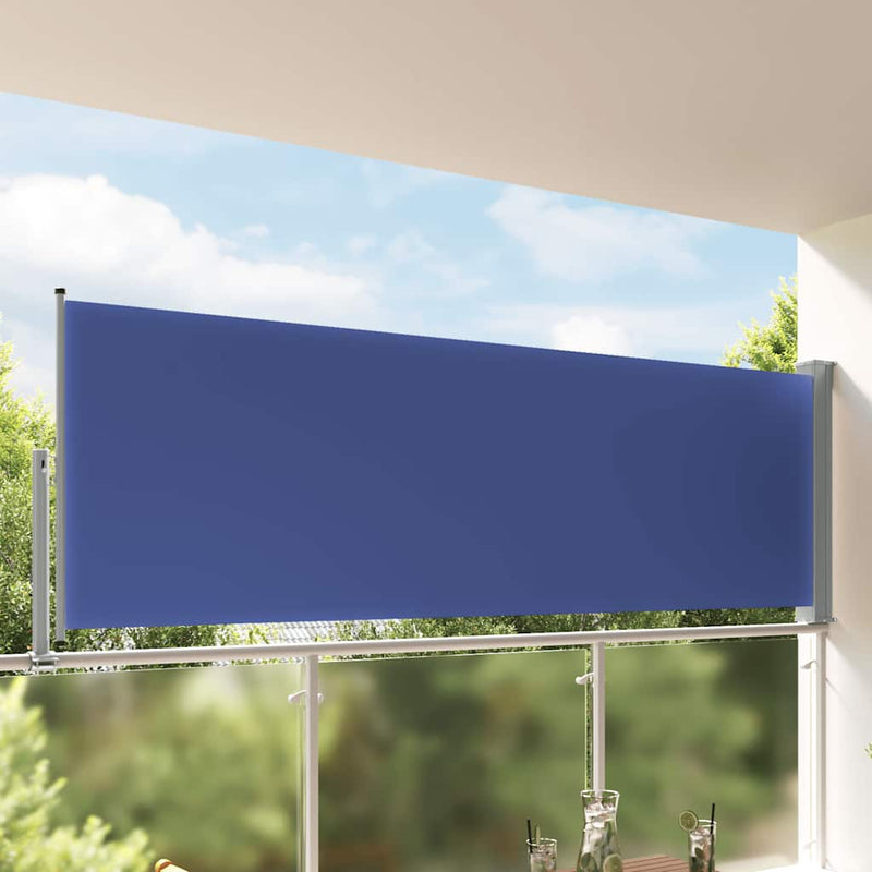 Afbeelding laden in galerijviewer, Vidaxl tuinscherm uittrekbaar 120x300 cm blauw

