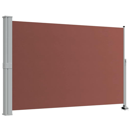 Vidaxl tuinscherm uittrekbaar 160x300 cm bruin