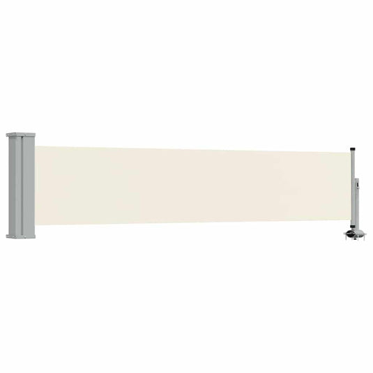 Vidaxl tuinscherm uittrekbaar 60x300 cm crèmekleurig