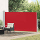 Vidaxl tuinscherm uittrekbaar 170x300 cm rood