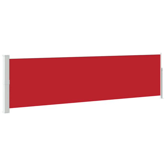 Vidaxl tuinscherm uittrekbaar 140x500 cm rood