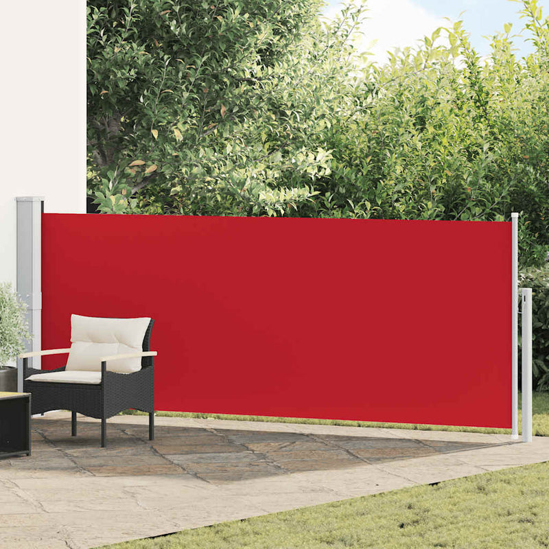 Afbeelding laden in galerijviewer, Vidaxl tuinscherm uittrekbaar 140x500 cm rood
