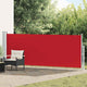 Vidaxl tuinscherm uittrekbaar 140x500 cm rood