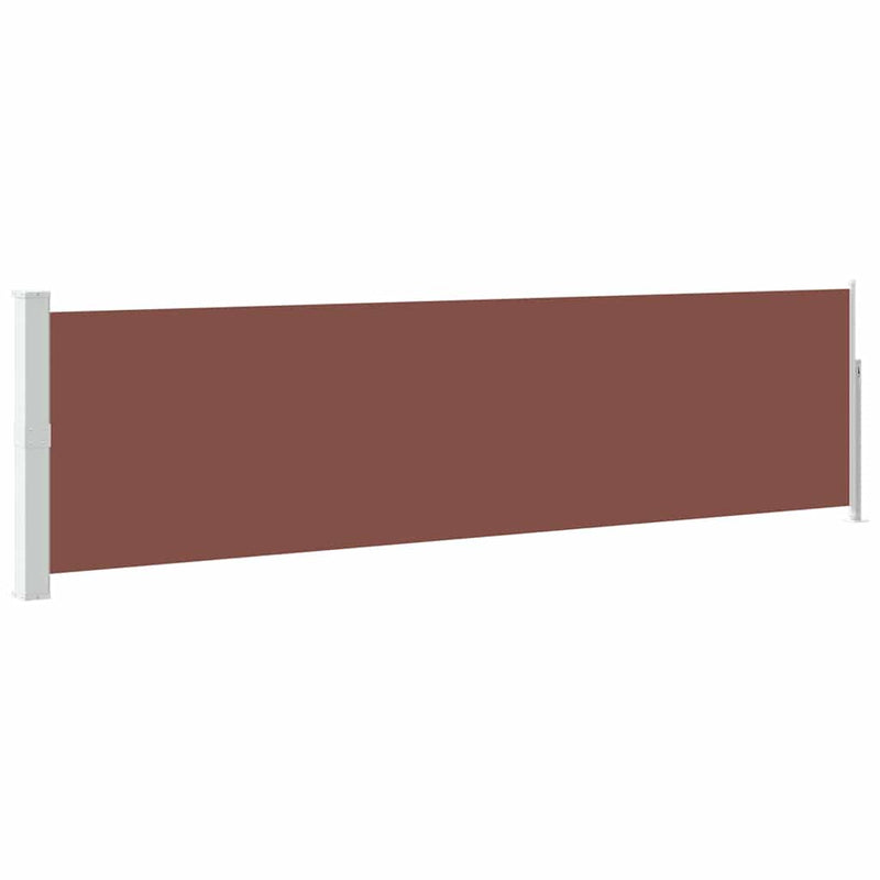 Afbeelding laden in galerijviewer, Vidaxl tuinscherm uittrekbaar 140x500 cm bruin
