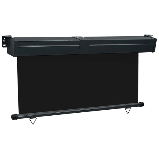 Vidaxl balkonscherm 165x250 cm zwart