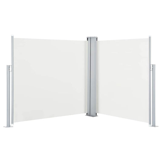 Vidaxl windscherm uittrekbaar 100x600 cm crème