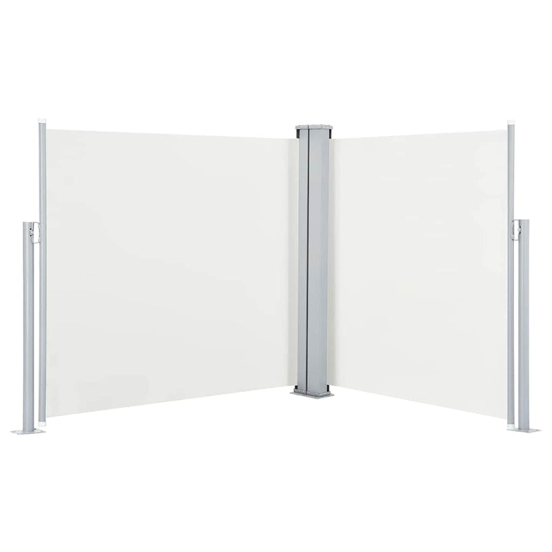 Afbeelding laden in galerijviewer, Vidaxl windscherm uittrekbaar 100x600 cm crème

