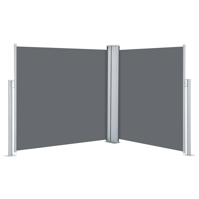 Afbeelding laden in galerijviewer, Vidaxl windscherm uittrekbaar 100x600 cm antraciet
