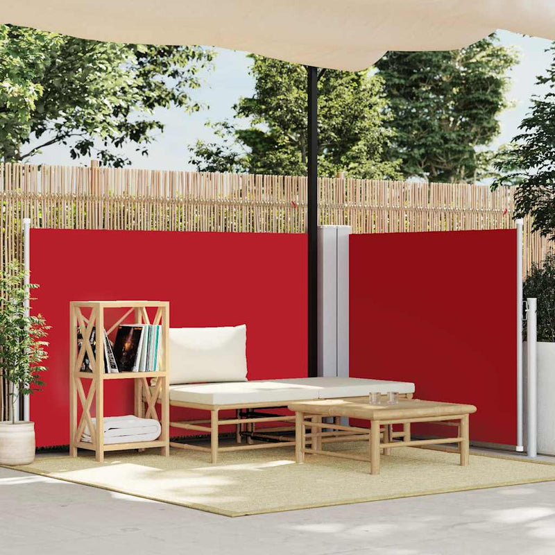 Afbeelding laden in galerijviewer, Vidaxl windscherm uittrekbaar 120x600 cm rood

