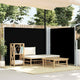 Vidaxl windscherm uittrekbaar 140x600 cm zwart
