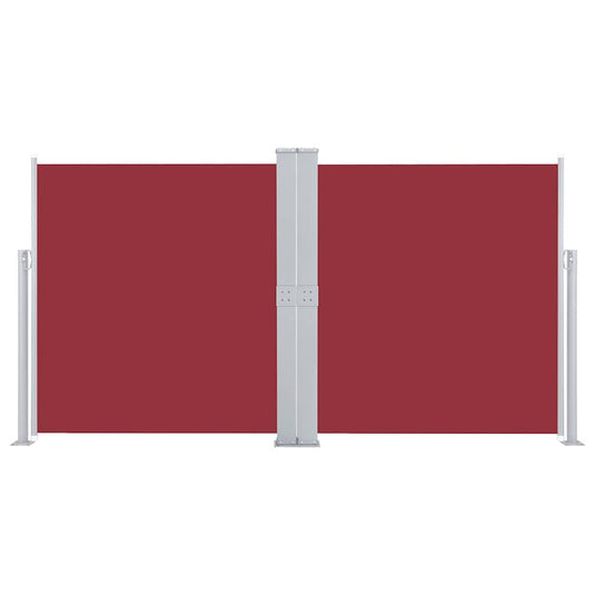 Vidaxl windscherm uittrekbaar 140x600 cm rood