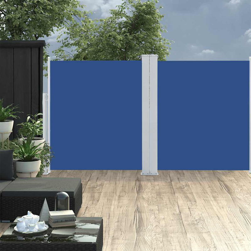 Afbeelding laden in galerijviewer, Vidaxl windscherm uittrekbaar 170x600 cm blauw
