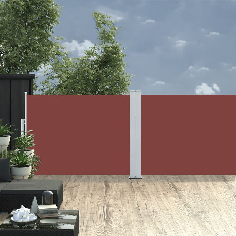 Afbeelding laden in galerijviewer, Vidaxl windscherm uittrekbaar 100x1000 cm bruin
