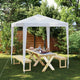 Vidaxl partytent 2x2 m wit