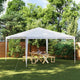 Vidaxl partytent 4x4 m wit