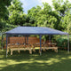 Vidaxl partytent 4x6 m blauw