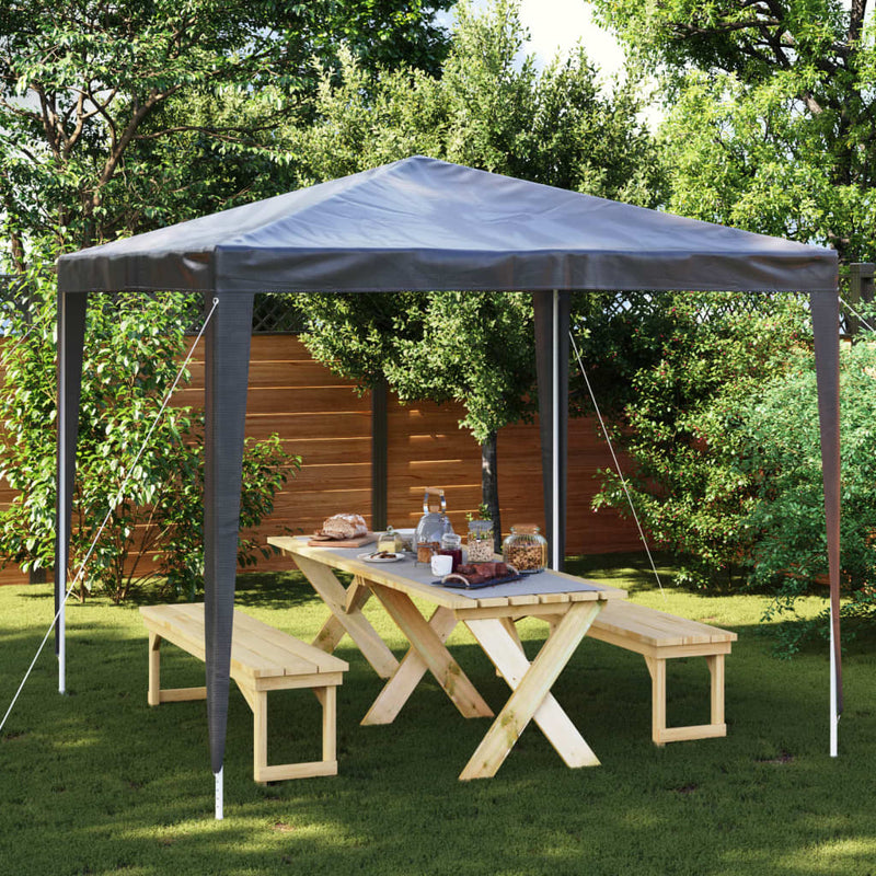 Afbeelding laden in galerijviewer, Vidaxl partytent professioneel 90 g m² 2,5x2,5 m antraciet
