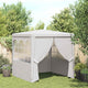 Vidaxl partytent met zijwanden professioneel 90 g m² 2x2 m wit