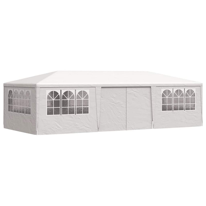 Afbeelding laden in galerijviewer, Vidaxl partytent met zijwanden professioneel 90 g m² 4x9 m wit
