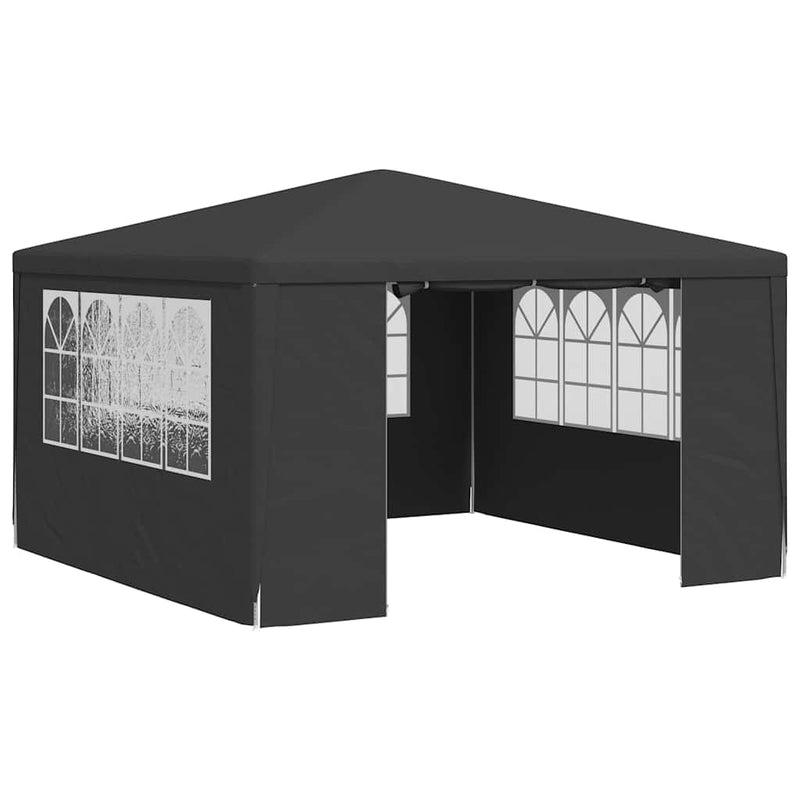 Afbeelding laden in galerijviewer, Vidaxl partytent met zijwanden professioneel 90 g m² 4x4 m antraciet
