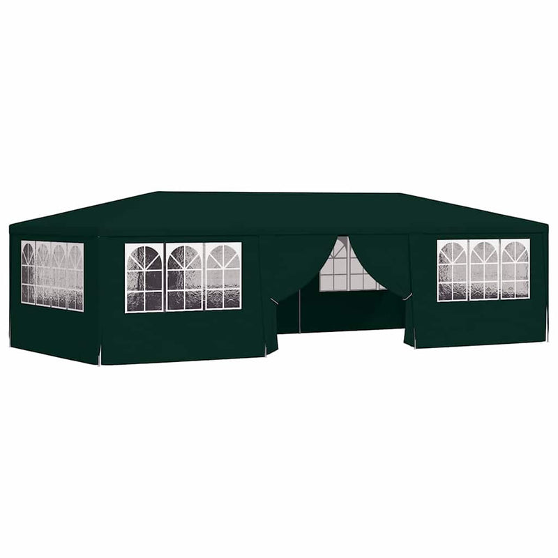 Afbeelding laden in galerijviewer, Vidaxl partytent met zijwanden professioneel 90 g m² 4x9 m groen
