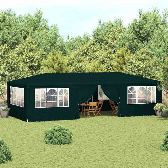 Vidaxl partytent met zijwanden professioneel 90 g m² 4x9 m groen